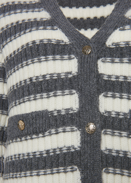 Riani GESTREIFTER CARDIGAN AUS COSY KNIT Heißer Verkauf