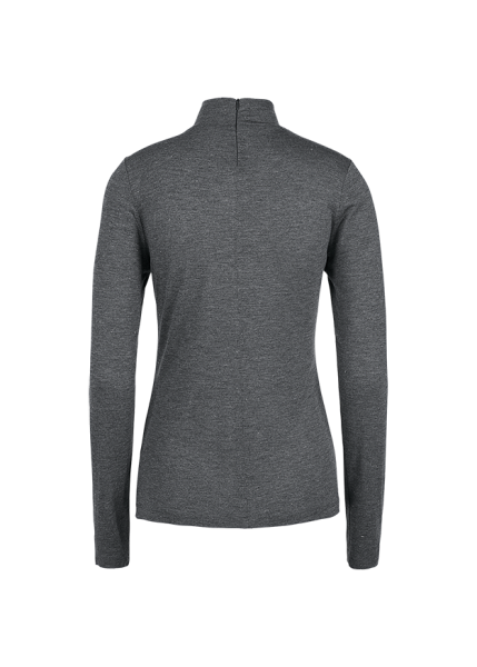Riani STEHKRAGEN-SHIRT AUS GLAM GREY JERSEY Speichern exportieren