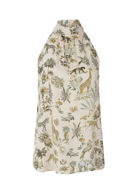 Riani HALTERNECK TOP MIT SAFARINO PRINT Letzter Tag