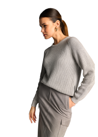 Riani RUNDHALS-PULLOVER AUS ORGANIC COTTON Preisnachlass