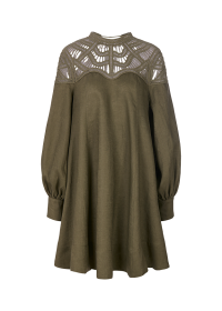 Riani LEINENKLEID MIT MACRAMÉDETAIL Lagerräumung