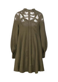 Riani LEINENKLEID MIT MACRAMÉDETAIL Lagerräumung
