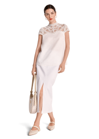 Riani MACRAMÉ-BLUSE AUS LEINEN Neueste Mode