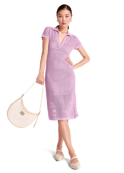 Riani NETZGESTRICKTES POLOKLEID Bis zu 60% Rabatt