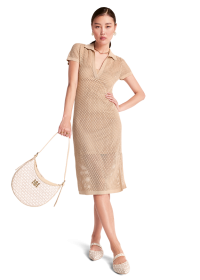 Riani NETZGESTRICKTES POLOKLEID Bis zu 65% Rabatt