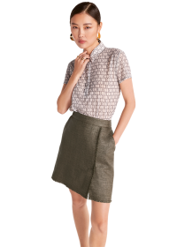 Riani POLOSHIRT MIT LOGO TULLE Super Rabatt