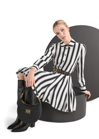Riani HEMDBLUSENKLEID MIT BOLD STRIPE Fabrik Onlineshop