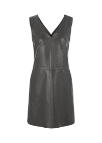 Riani V-NECK-KLEID AUS LEDER Neueste Mode