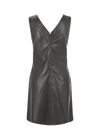 Riani V-NECK-KLEID AUS LEDER Neueste Mode