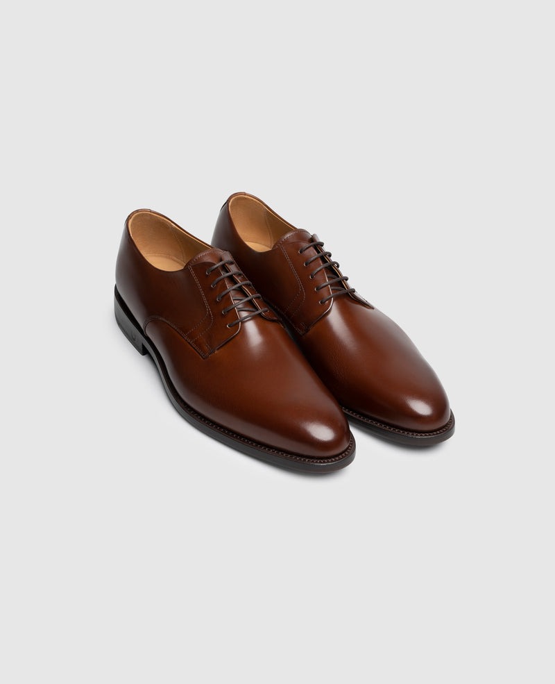 Shoepassion Rahmengenähter Plain Derby Herrenschuh aus Leder Henry Stevens Shoepassion Rabatte dieses Monats