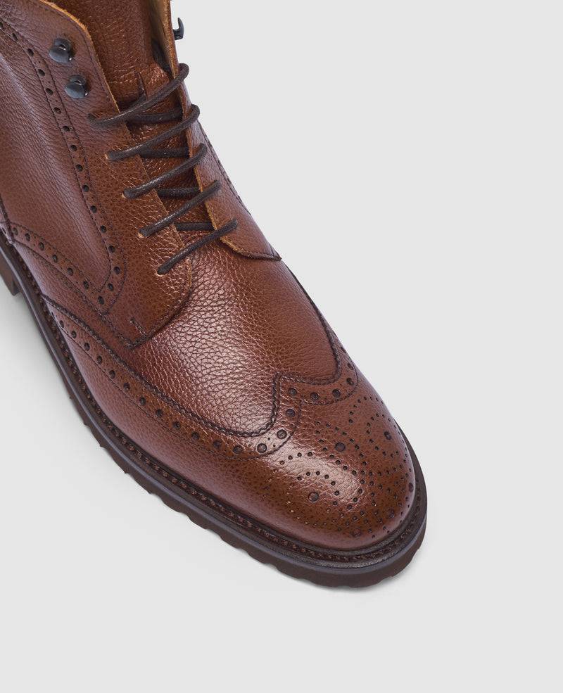 Shoepassion Winston FBDB6 Derby Boot in Mittelbraun - Henry Stevens Shoepassion Outlet