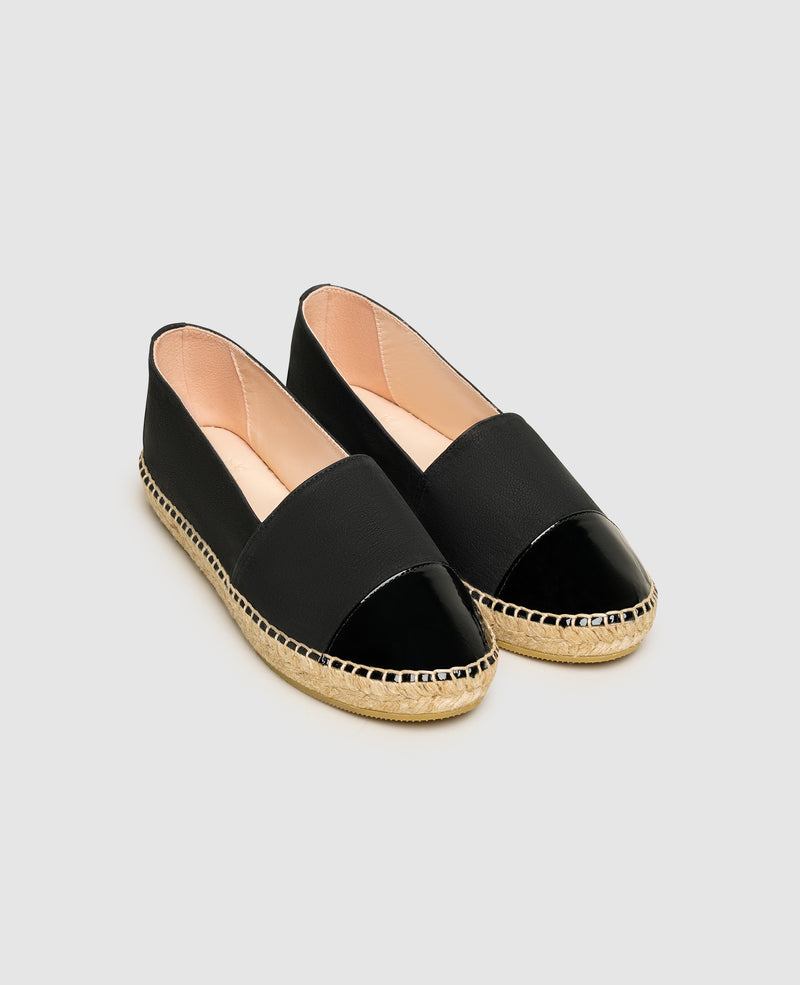 Shoepassion Damen-Espadrilles aus Nubuk und Lackleder Henry Stevens Shoepassion Top Angebot