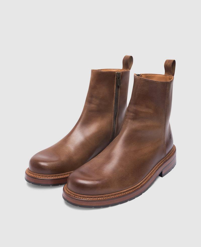 Shoepassion Rio Plain H Stiefelette in Caramel - Heinrich Dinkelacker Shoepassion Begrenzte Freigabe