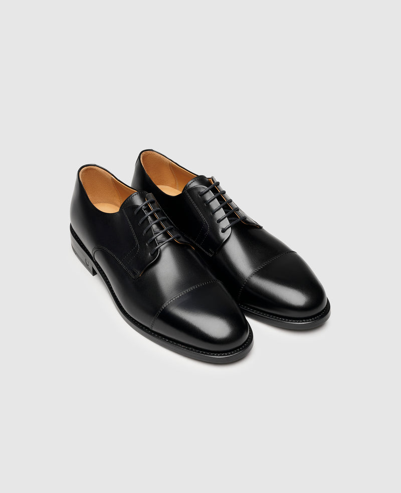 Shoepassion Rahmengenähter Captoe Derby Herrenschuh aus Leder Henry Stevens Shoepassion Letzte 2 Tage