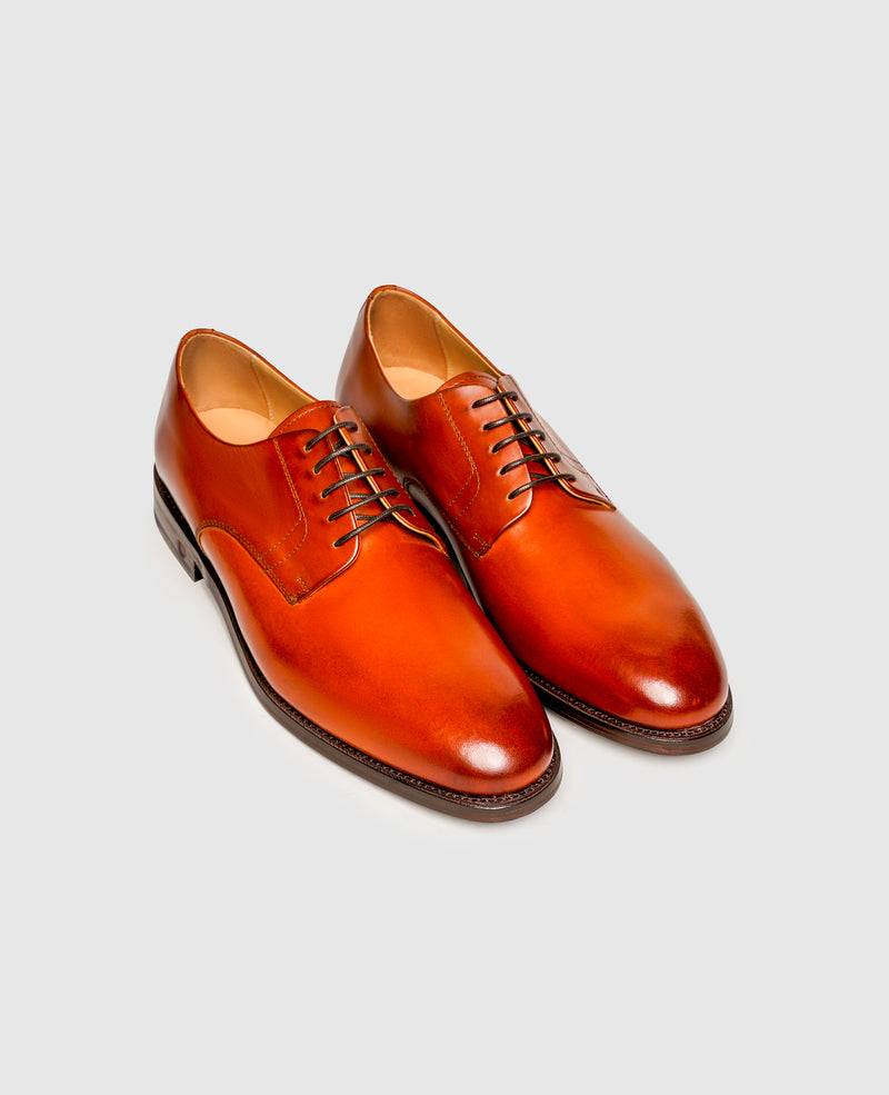 Shoepassion Rahmengenähte Plain Derby Herrenschuhe aus edlem Glattleder Shoepassion Clearance-Verkauf