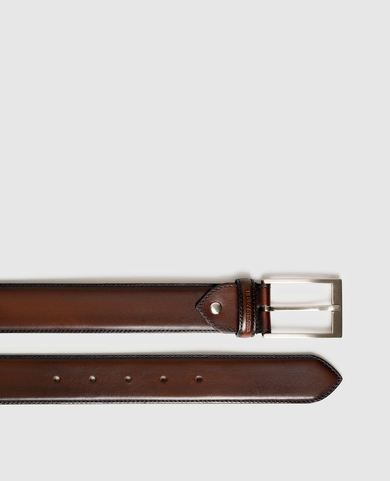 Shoepassion Edler Herrengürtel aus Leder mit Handfinish Henry Stevens Shoepassion Bis zu 50% Rabatt