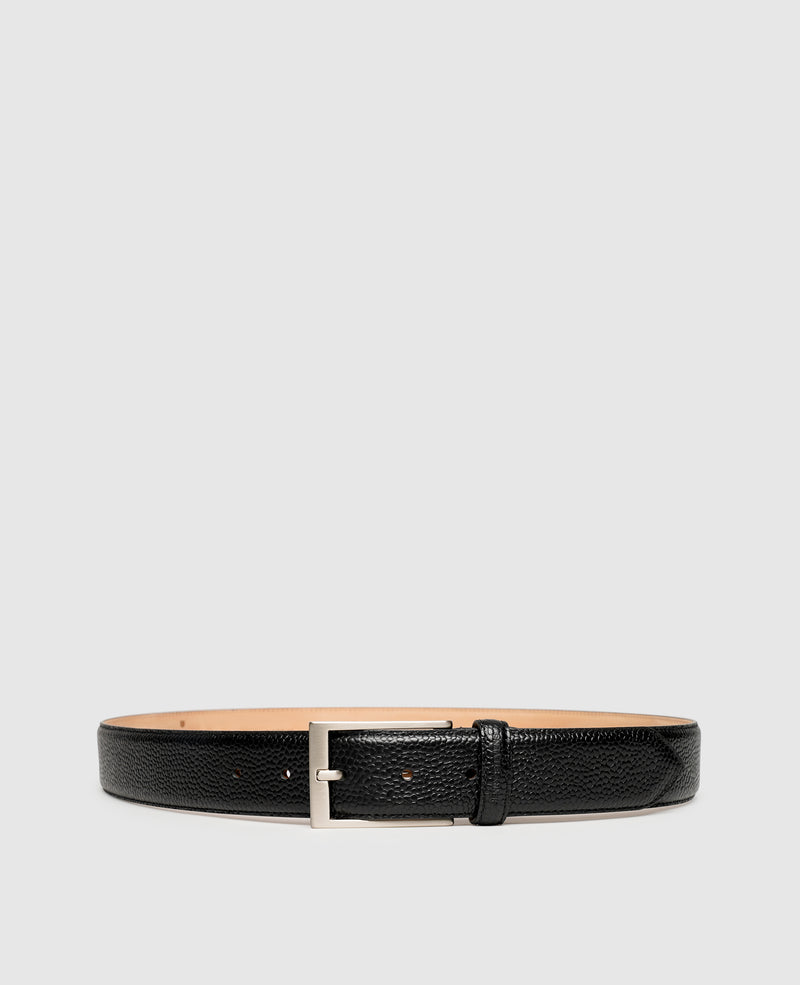 Shoepassion Markanter Herrengürtel aus Scotchgrain Leder Henry Stevens Shoepassion Sonderangebot der Fabrik
