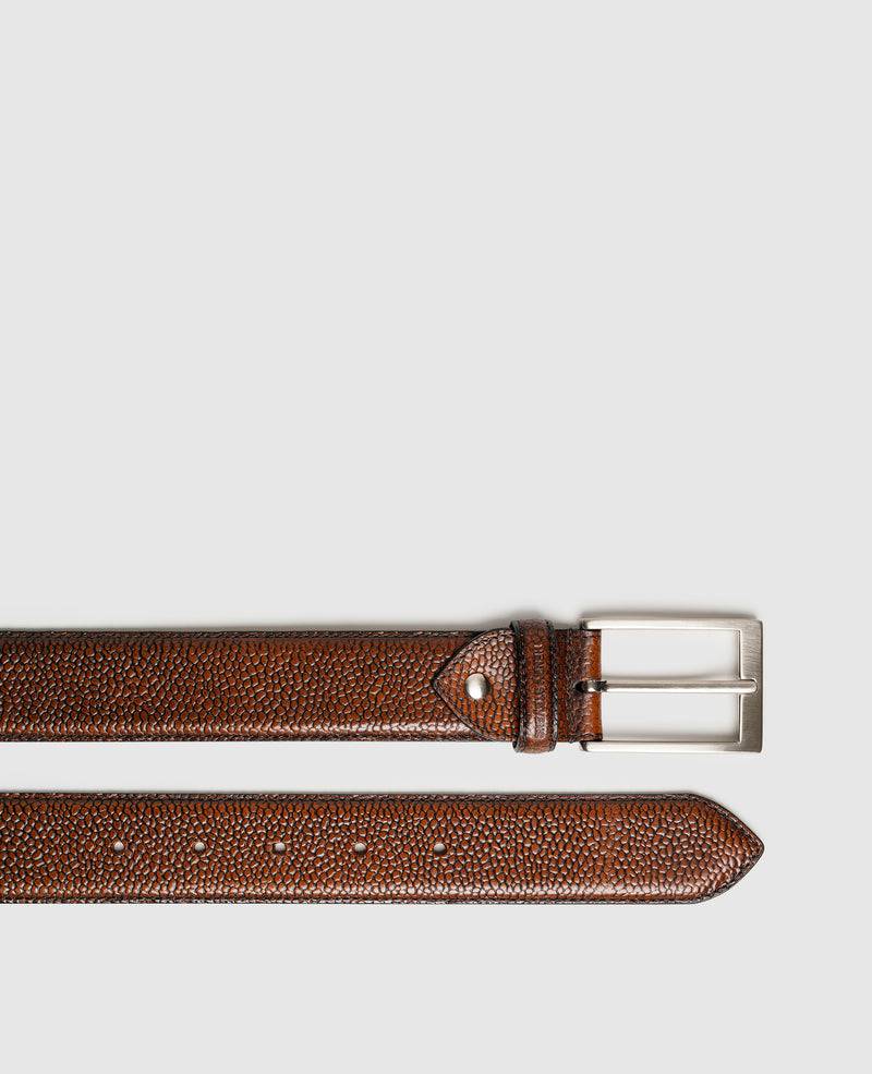 Shoepassion Markanter Herrengürtel aus Scotchgrain Leder Henry Stevens Shoepassion Discount Store für neue Produkte