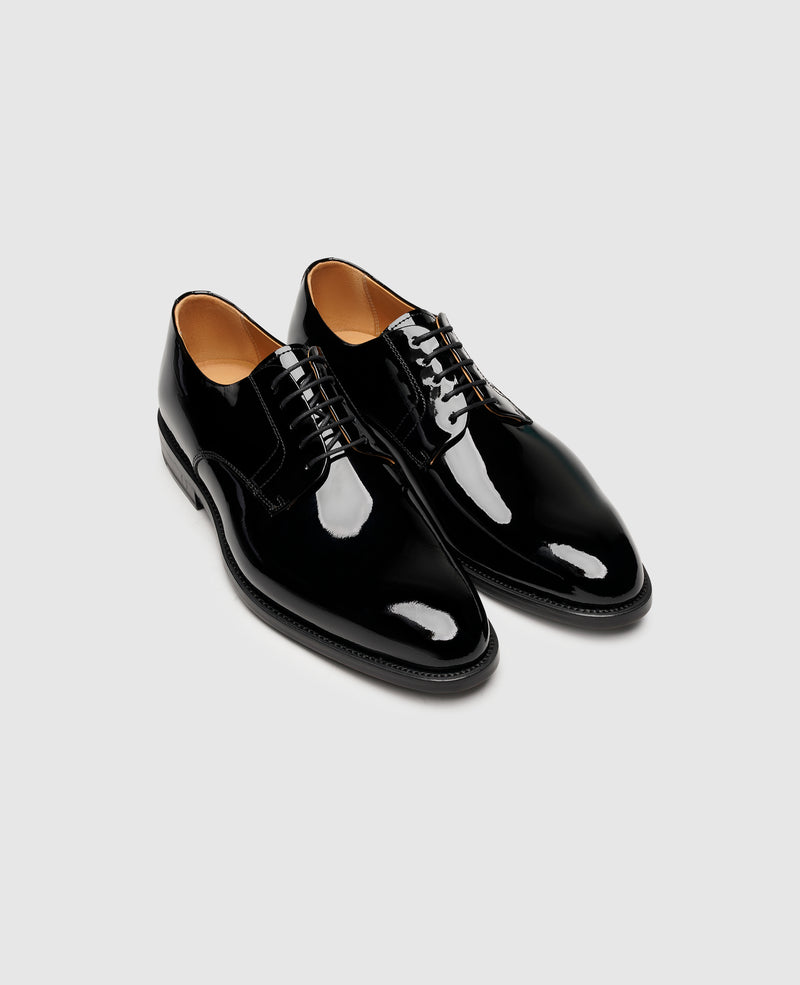 Shoepassion Rahmengenähter Herren Plain Derby Lackschuh Henry Stevens Shoepassion Begrenztes Angebot