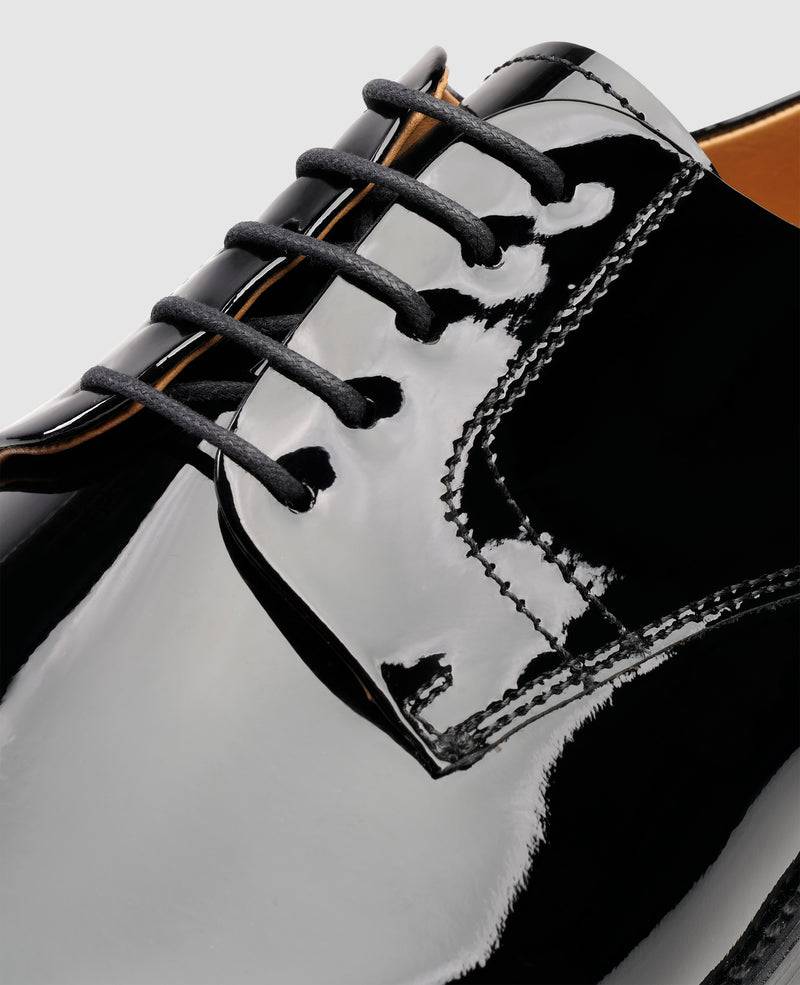 Shoepassion Rahmengenähter Herren Plain Derby Lackschuh Henry Stevens Shoepassion Begrenztes Angebot