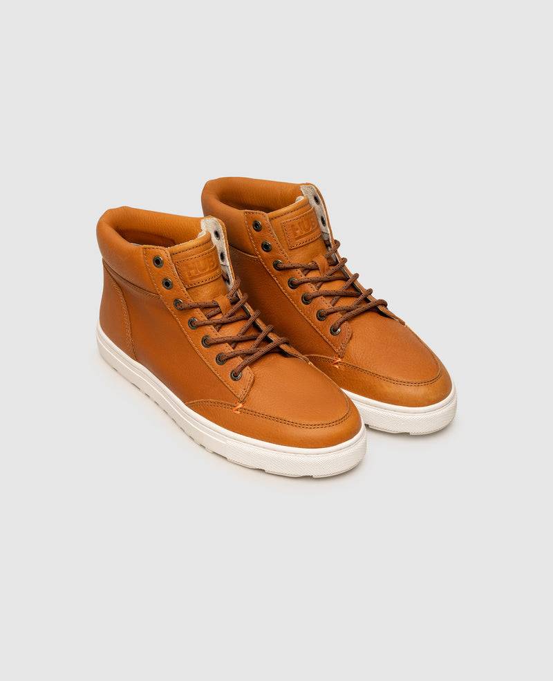 Shoepassion Herren High-Top Sneaker aus Rauleder HUB bei Shoepassion Outlet