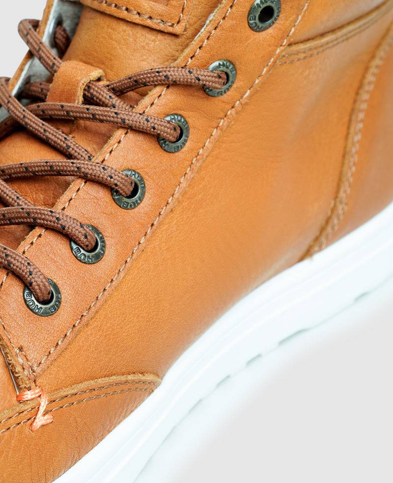 Shoepassion Herren High-Top Sneaker aus Rauleder HUB bei Shoepassion Outlet