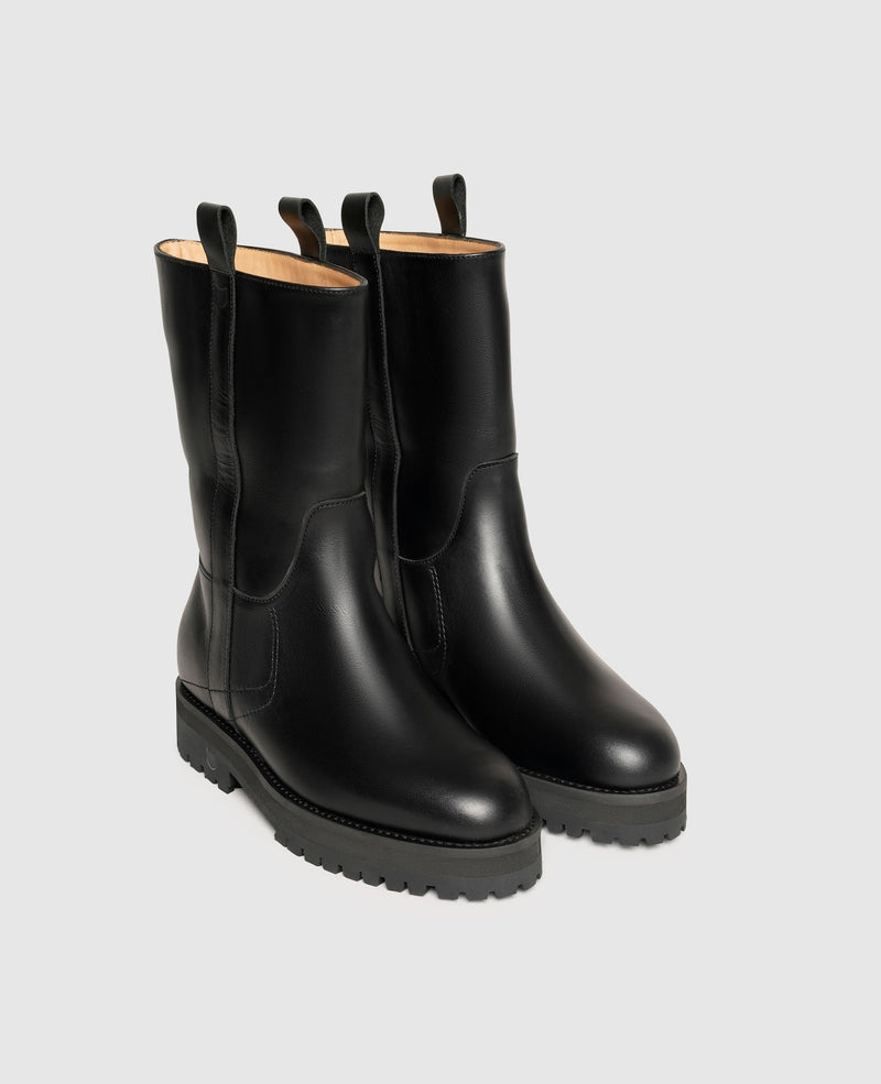 Shoepassion Gefütterte Leder-Schlupfstiefel für Damen Henry Stevens Shoepassion Jubiläumsangebot