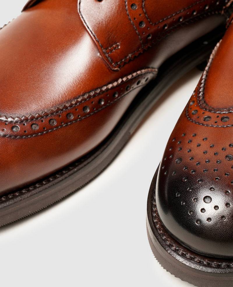 Shoepassion Verzierter Damenstiefel aus Softcalf mit Handfinish Henry Stevens Shoepassion Tiefpreis