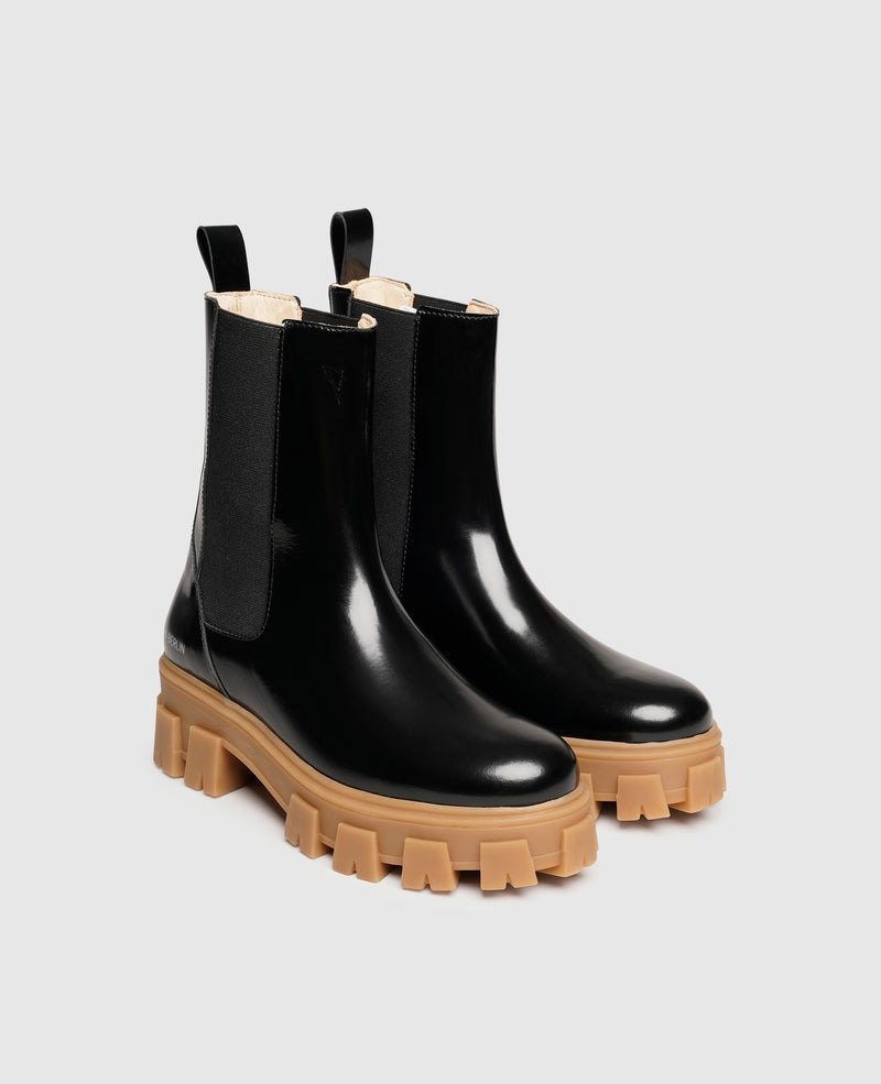 Shoepassion Chelsea-Boots aus Glattleder mit Plateausohle für Damen N91 Shoepassion Im Verkauf