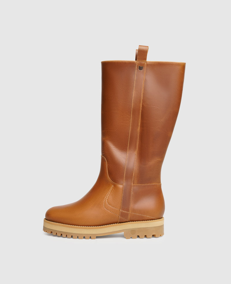 Shoepassion Gefütterte Leder-Schlupfstiefel für Damen |Henry Stevens Shoepassion
