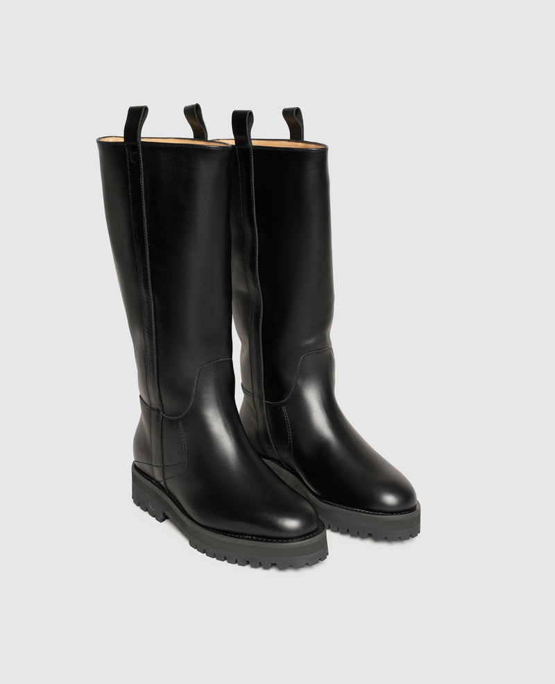 Shoepassion Gefütterte Leder-Schlupfstiefel für Damen |Henry Stevens Shoepassion Auslauf