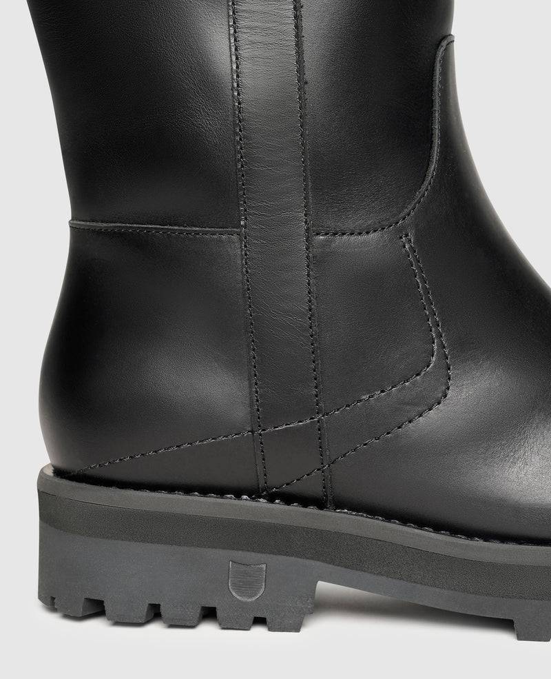 Shoepassion Gefütterte Leder-Schlupfstiefel für Damen |Henry Stevens Shoepassion Auslauf