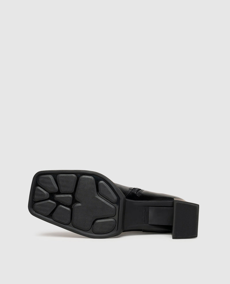 Shoepassion Angesagte Boots aus Glattleder mit hohem Blockabsatz Vagabond Shoepassion Fabrikverkauf