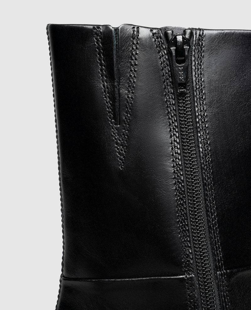 Shoepassion Angesagte Boots aus Glattleder mit hohem Blockabsatz Vagabond Shoepassion Fabrikverkauf