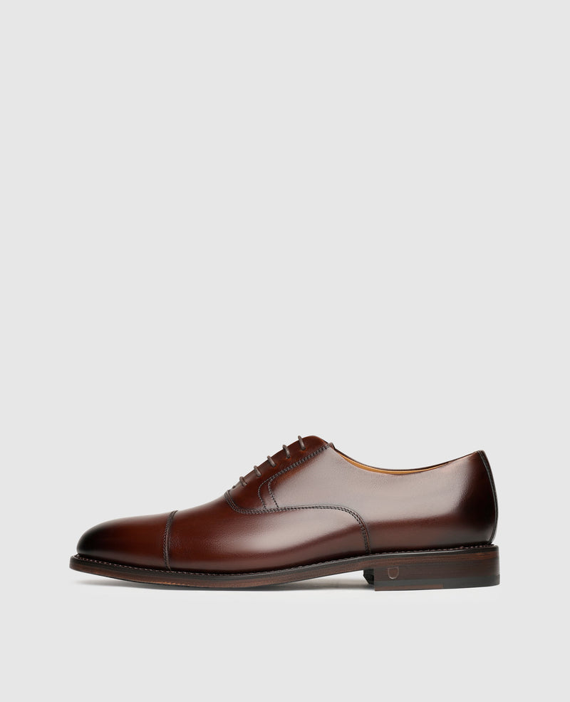 Shoepassion Rahmengenähter Oxford Herrenschuh mit Patina Henry Stevens Shoepassion