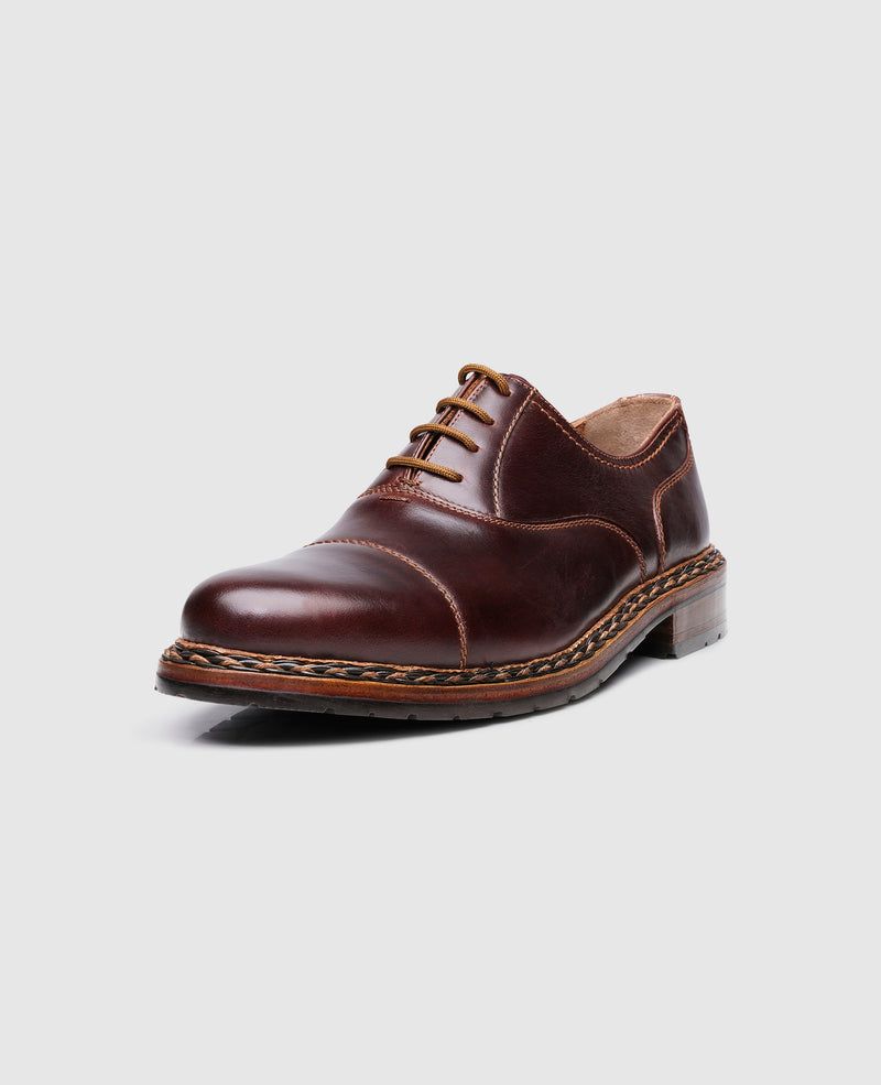 Shoepassion Heinrich Dinkelacker Modischer Captoe Oxford mit Zopfrahmen Shoepassion Muttertagsangebot