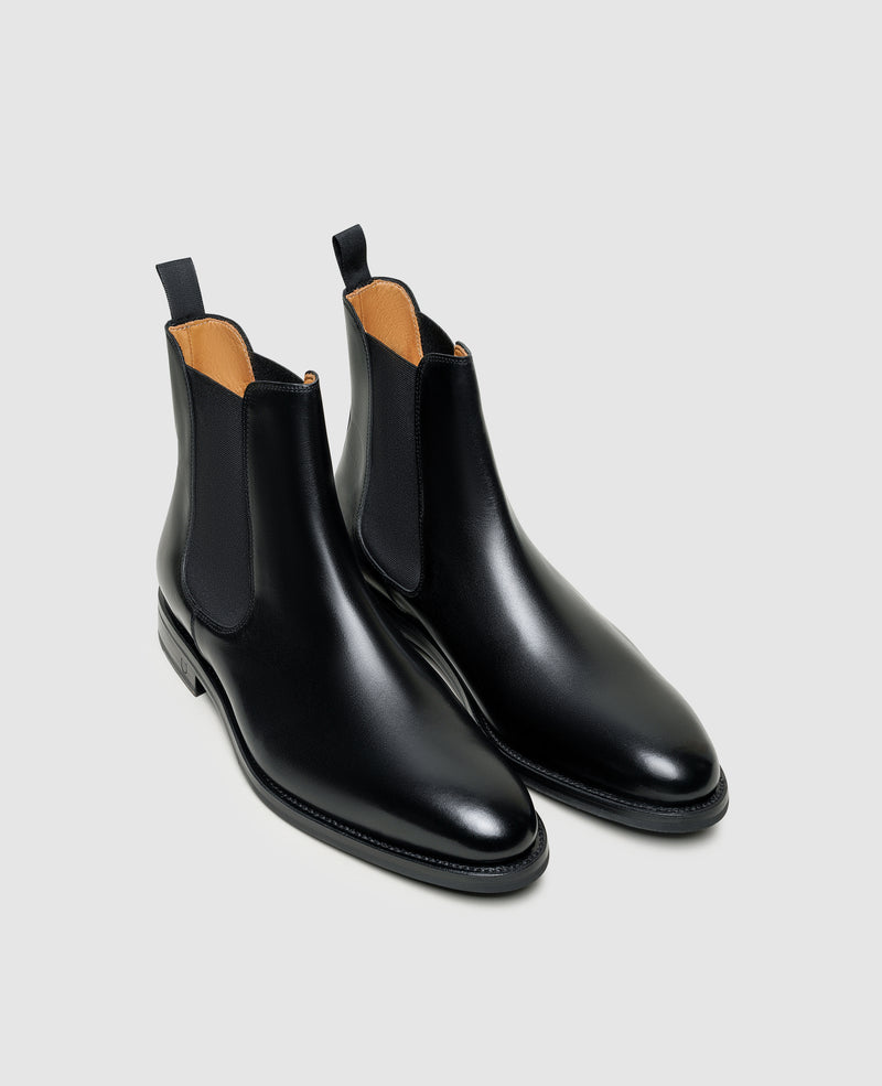 Shoepassion Rahmengenähte Herren Chelsea Boots aus Glattleder Henry Stevens Shoepassion Letzter Tag