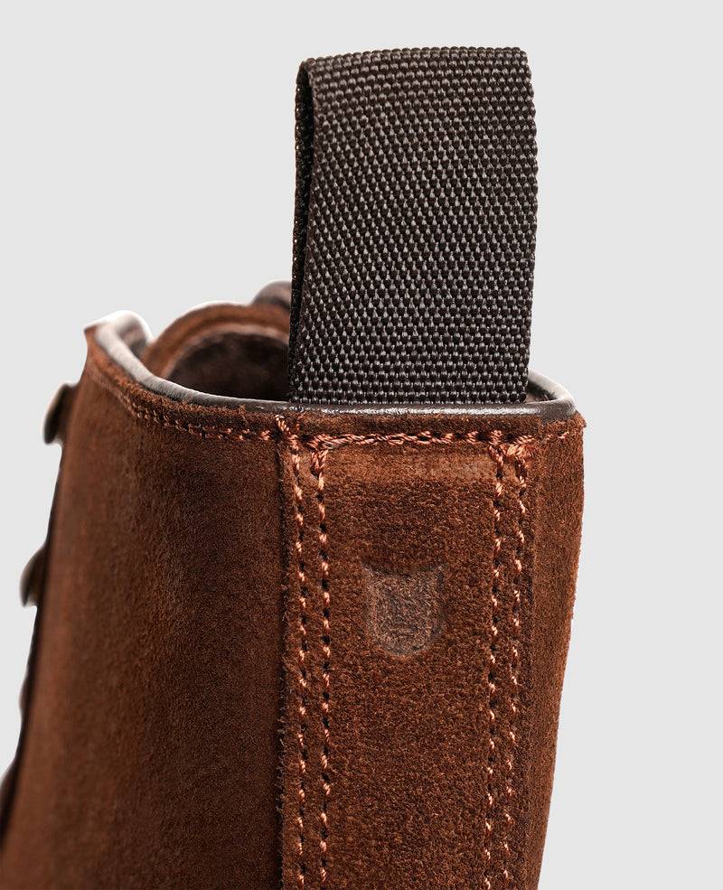 Shoepassion Flexible Derby-Boots für Herren aus Velours Henry Stevens Shoepassion Nur für heute