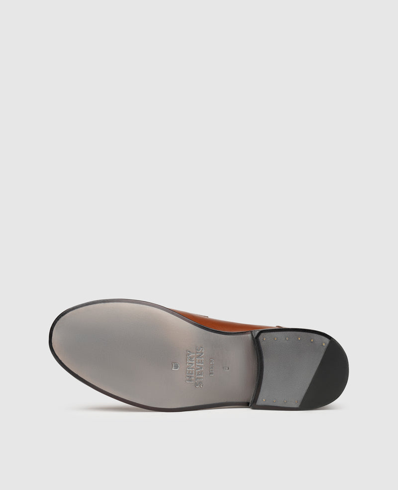 Shoepassion Rahmengenähter Herren Penny Loafer aus Glattleder Henry Stevens Shoepassion Fabrikladen