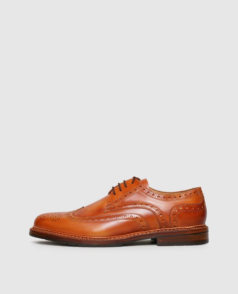 Shoepassion Zwiegenähte Full-Brogue Derby Herrenschuhe mit Toscana Calf Shoepassion Saisonale Angebote