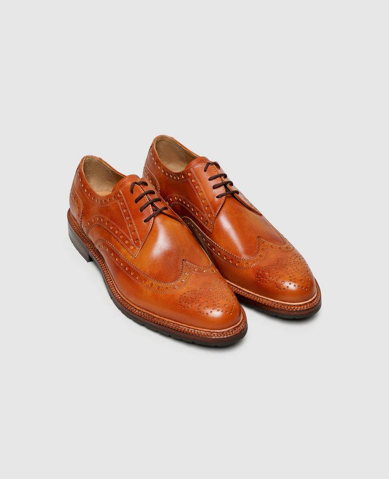 Shoepassion Zwiegenähte Full-Brogue Derby Herrenschuhe mit Toscana Calf Shoepassion Saisonale Angebote