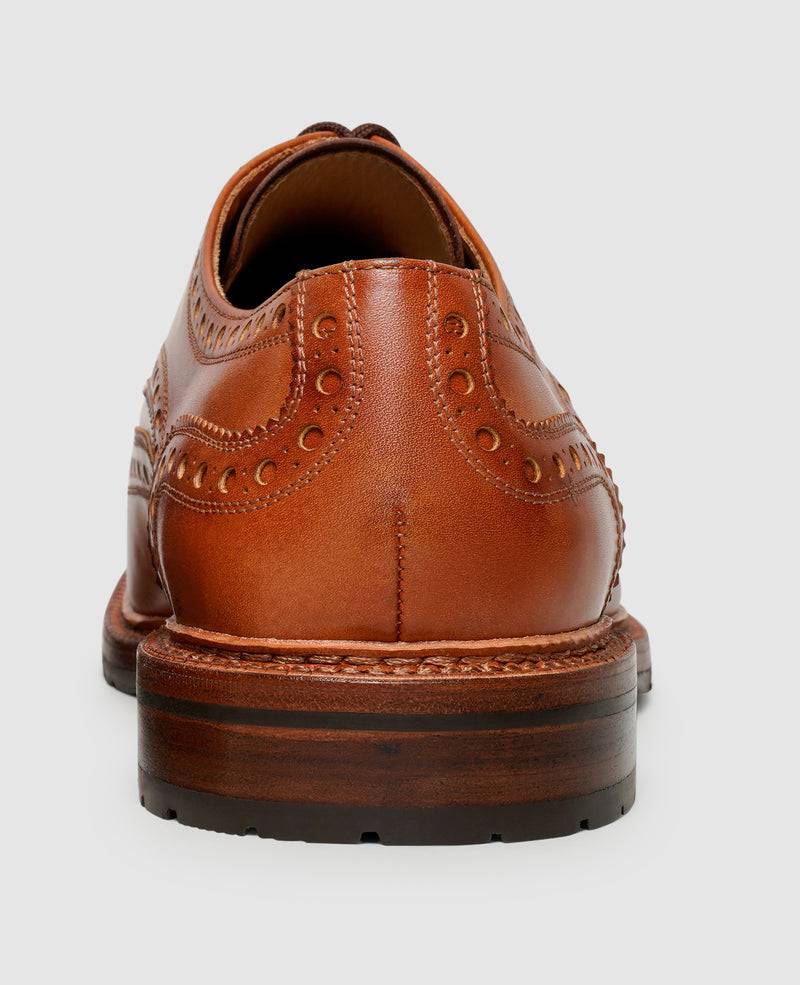Shoepassion Zwiegenähte Full-Brogue Derby Herrenschuhe mit Toscana Calf Shoepassion Saisonale Angebote