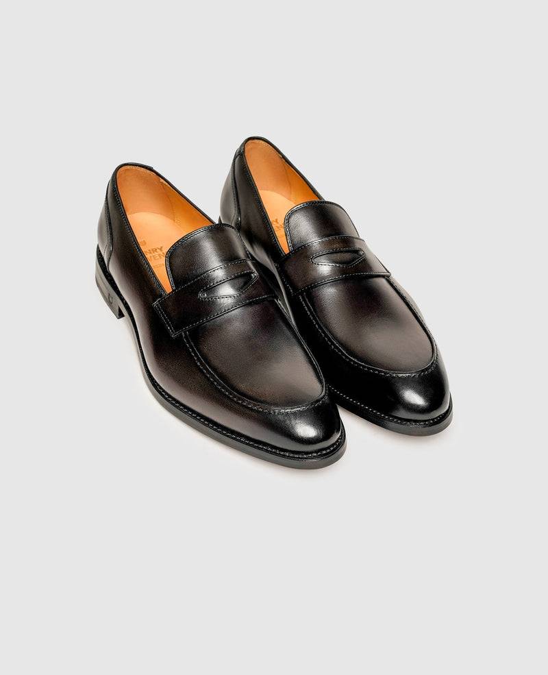 Shoepassion Edler Penny Loafer für Herren mit Handfinish Henry Stevens Shoepassion Tägliche Deals