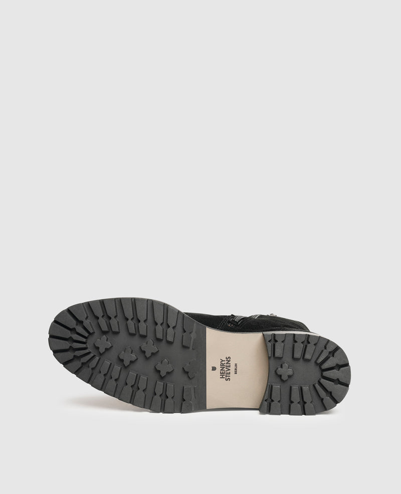 Shoepassion Schnürstiefel aus Velours für Damen Henry Stevens Shoepassion Outlet