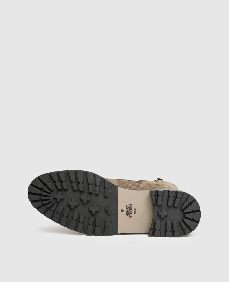Shoepassion Schnürstiefel aus Velours für Damen Henry Stevens Shoepassion Auslauf