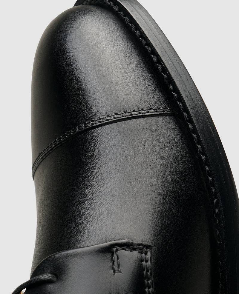 Shoepassion Rahmengenähter Captoe Derby Damenschuh aus Leder Henry Stevens Shoepassion Günstiger Verkauf