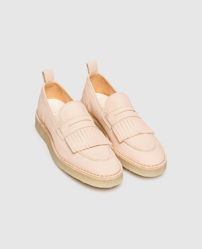 Shoepassion Leichte Damen Fringe Loafer mit Kreppsohle Henry Stevens Shoepassion Fabrikpreis