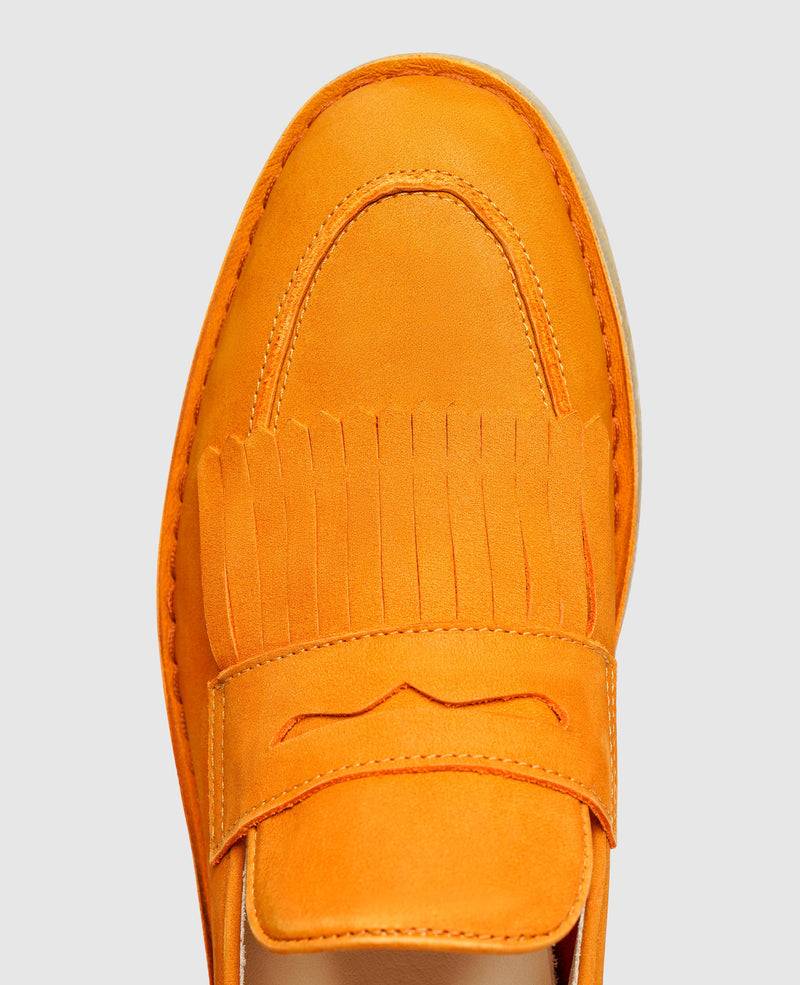 Shoepassion Leichte Damen Fringe Loafer mit Kreppsohle Henry Stevens Shoepassion Sonderangebot