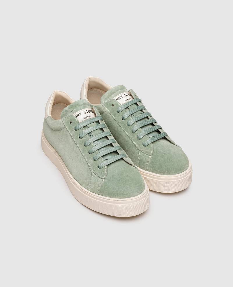 Shoepassion Moderner Damen-Sneaker aus Velours Henry Stevens Shoepassion Exklusivangebot