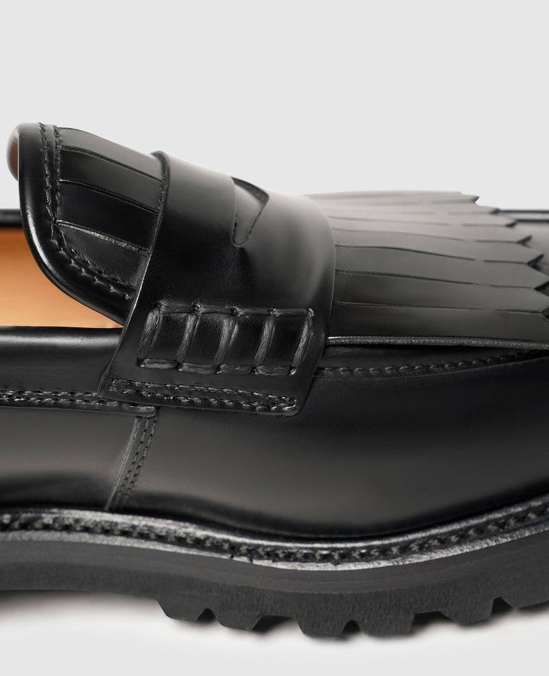 Shoepassion Handgefertigter Fringe Loafer für Damen Henry Stevens Shoepassion Vatertagsangebot